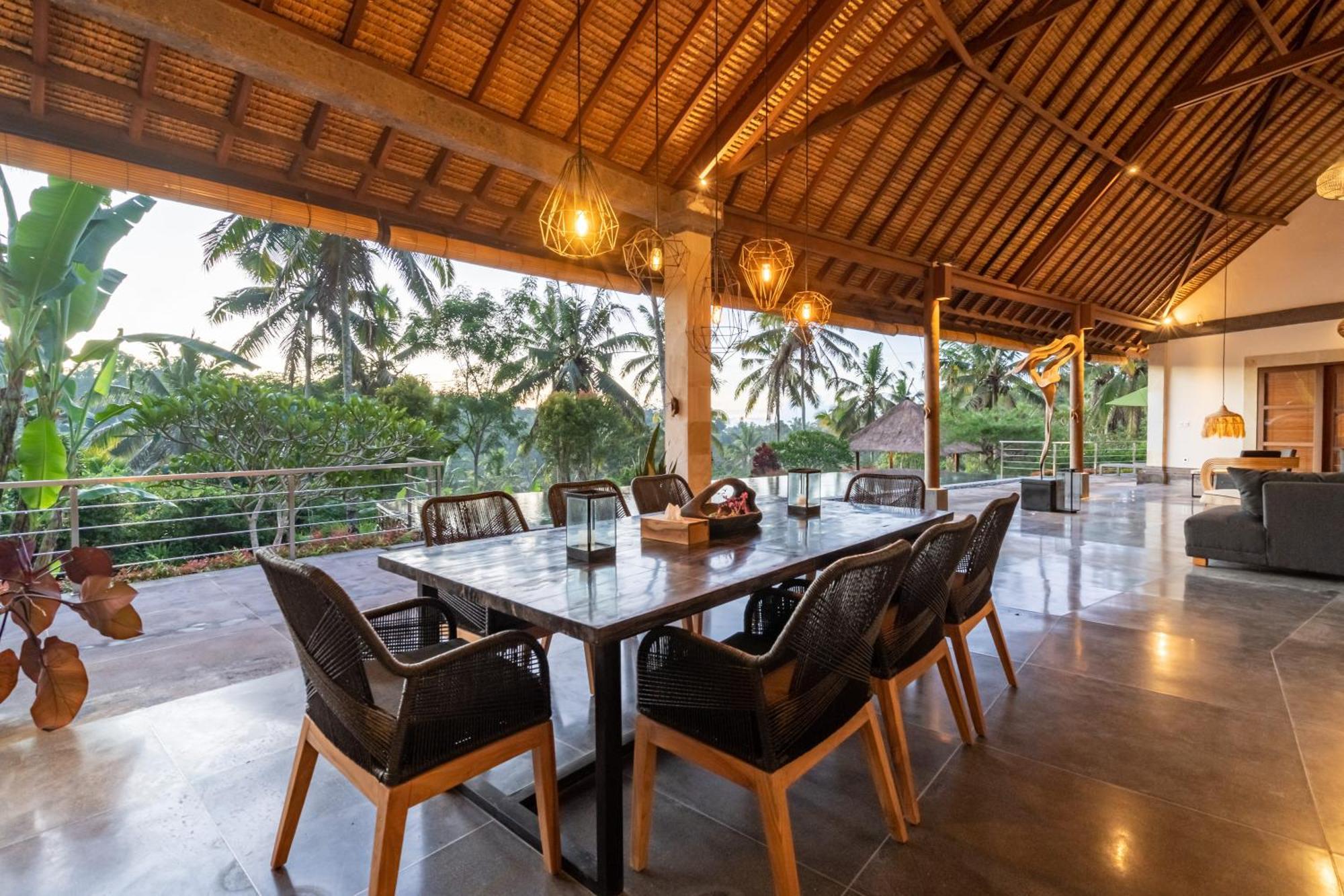 Villa Themma Jungle - Sumptuous 3Br Luxury Villa With Majestic Jungle View North Of Ubud Exterior photo